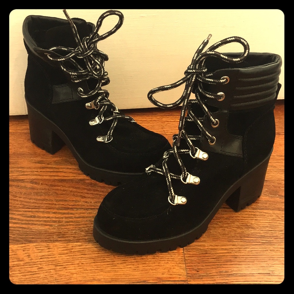 Nine West never worn Combat Heeled Booties